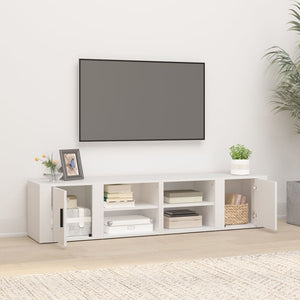 TV-Schränke Weiß Holzwerkstoff 80cm, 2er Set