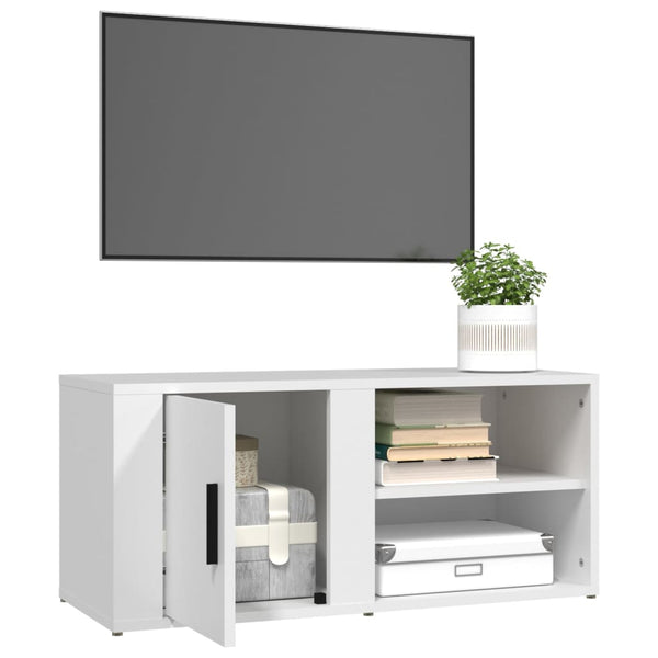 TV-Schränke Weiß Holzwerkstoff 80cm, 2er Set