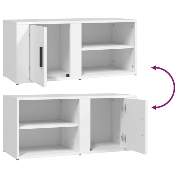 TV-Schränke Weiß Holzwerkstoff 80cm, 2er Set