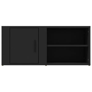 Schwarze TV-Schränke, 2er Set