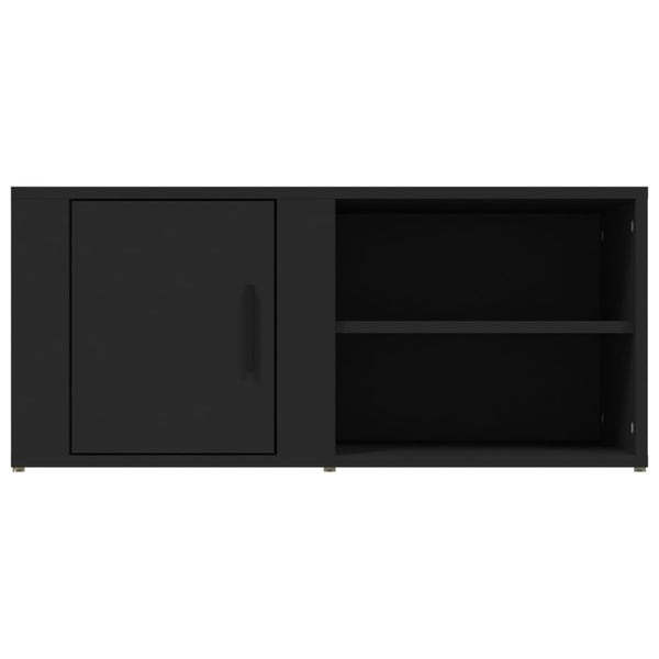 Schwarze TV-Schränke, 2er Set