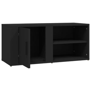 Schwarze TV-Schränke, 2er Set