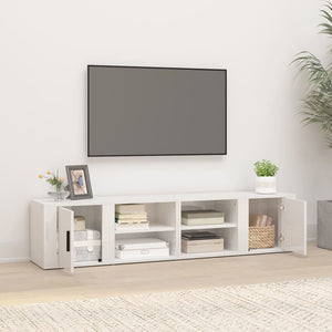 TV-Schränke Weiß Hochglanz 80 cm, 2er-Set