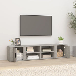 TV-Schränke Betongrau 80 cm, 2er-Set