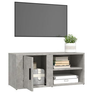 TV-Schränke Betongrau 80 cm, 2er-Set