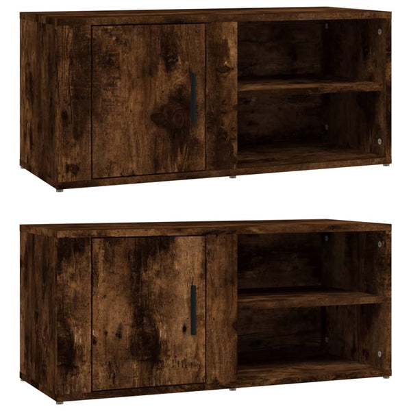 TV-Schrank Set Räuchereiche 80 cm
