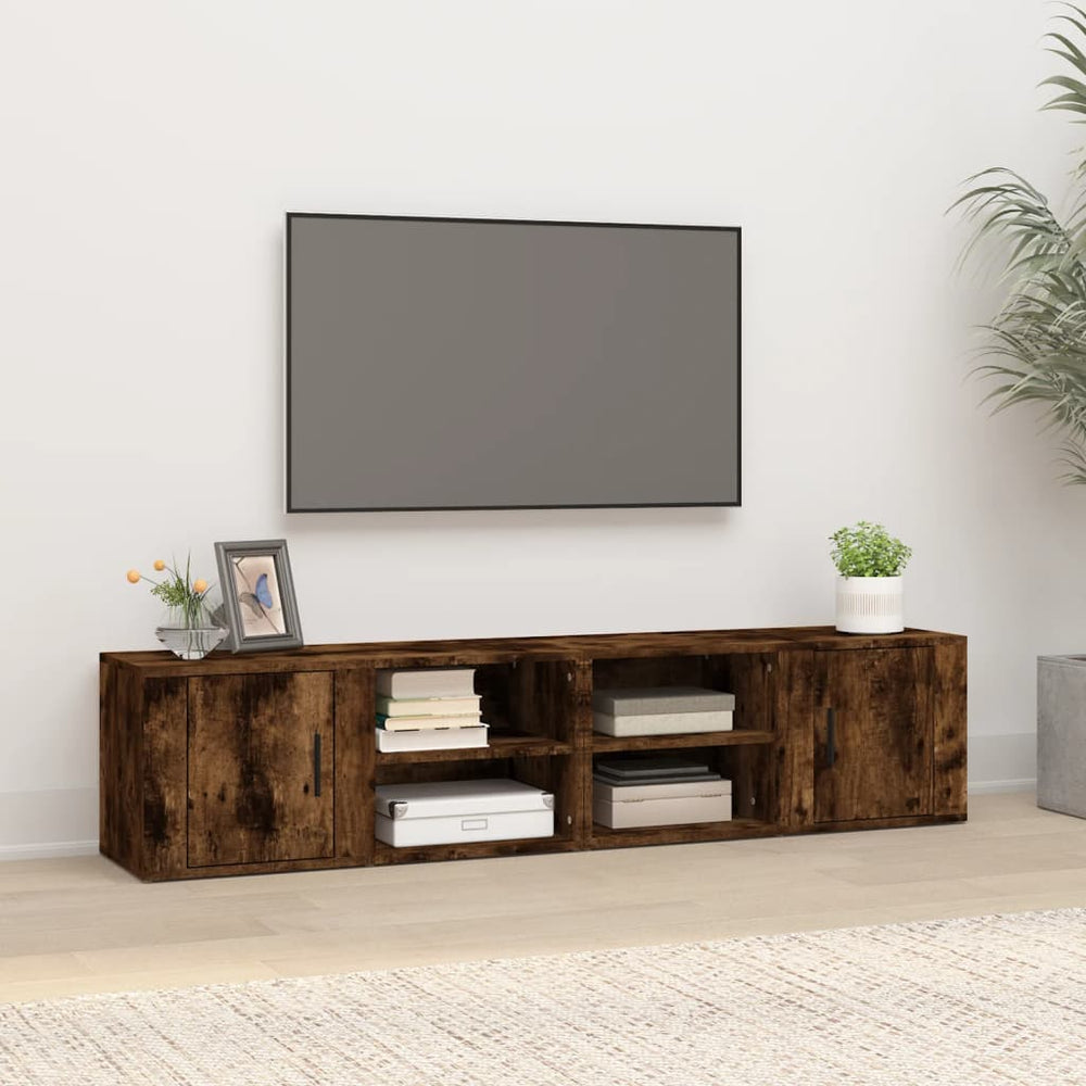 TV-Schrank Set Räuchereiche 80 cm