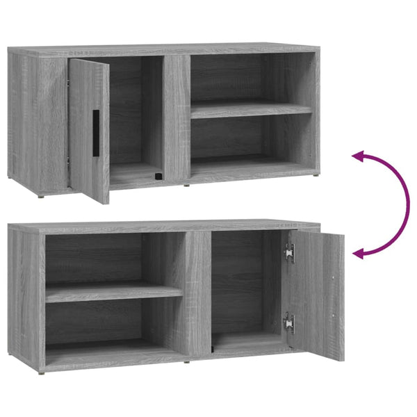TV-Schrank Grau Sonoma 80 cm