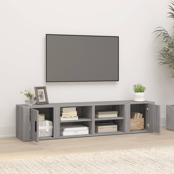 TV-Schränke Grau Sonoma 80 cm, 2er-Set