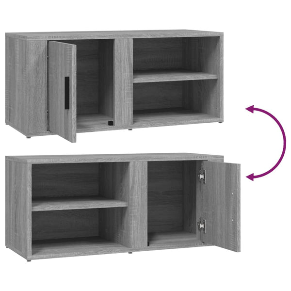 TV-Schränke Grau Sonoma 80 cm, 2er-Set