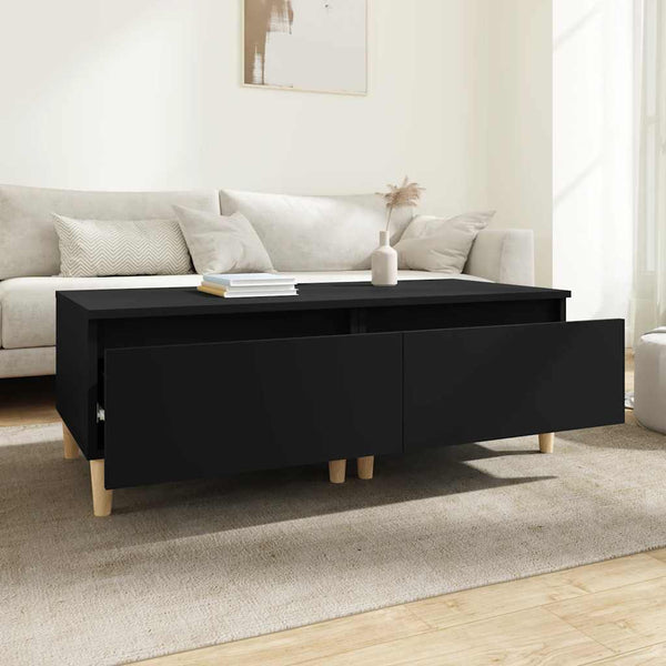 Beistelltische 2er Set, Schwarz 50x46x35 cm