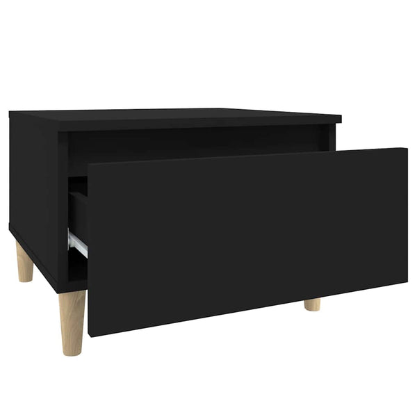 Beistelltische 2er Set, Schwarz 50x46x35 cm