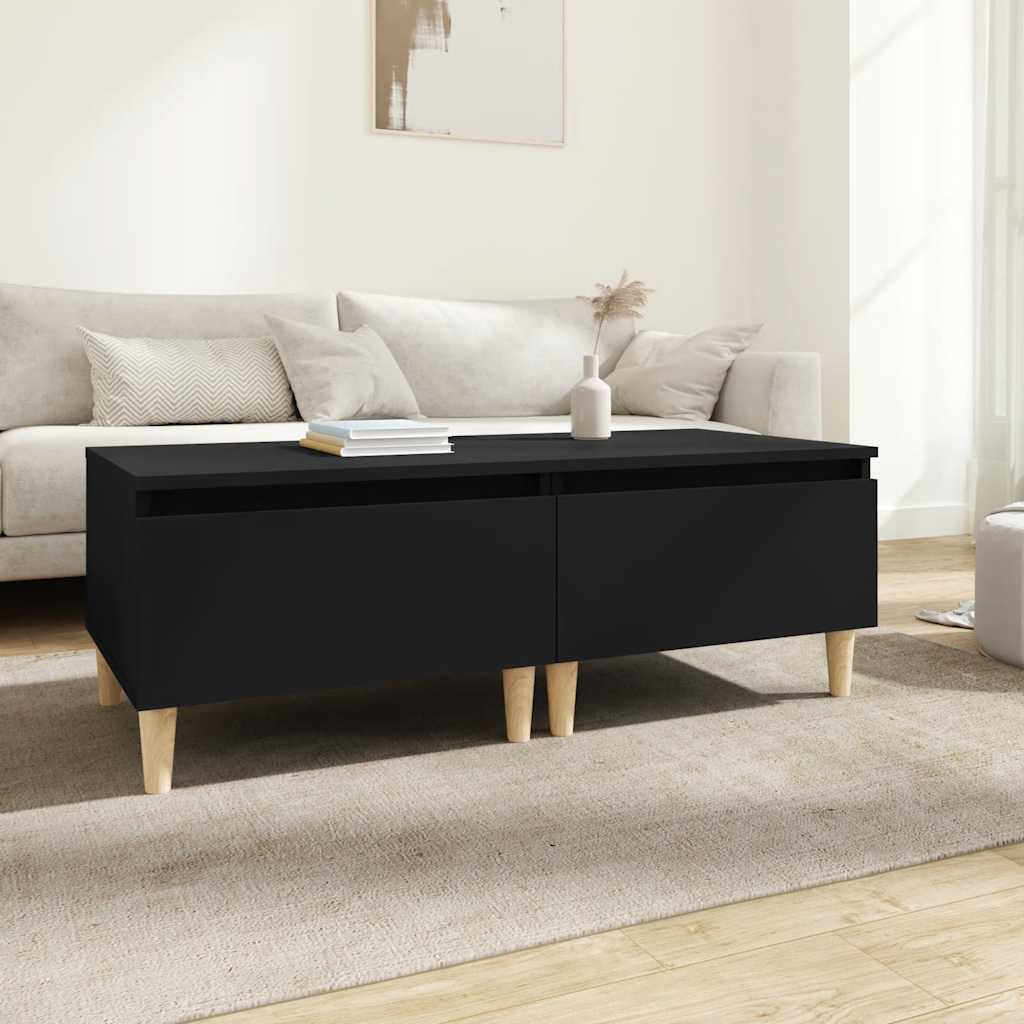 Beistelltische 2er Set, Schwarz 50x46x35 cm