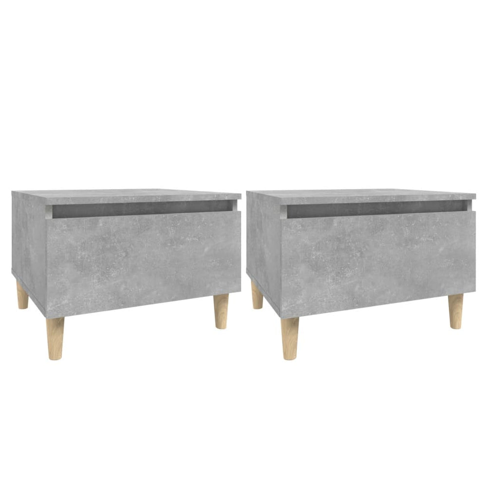 Beistelltische 2er Set Betongrau 50x46x35 cm