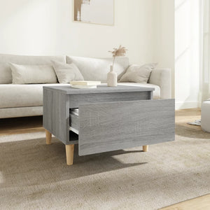 Grauer Beistelltisch Sonoma Holz