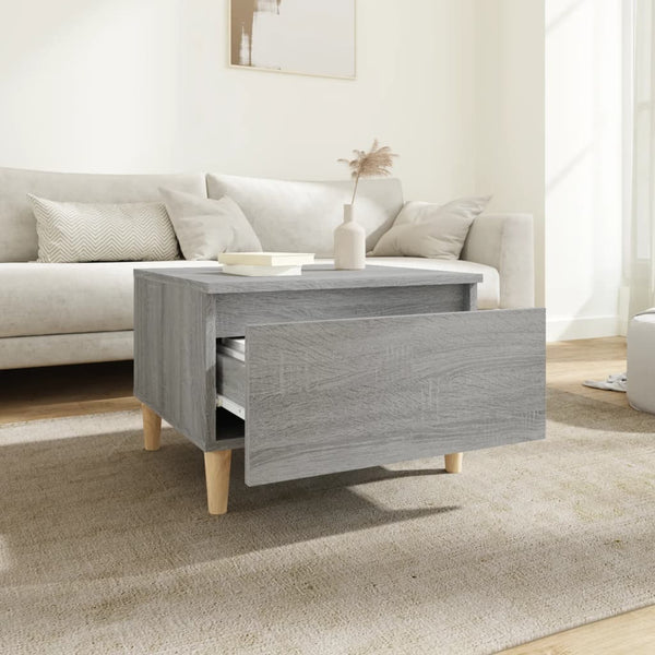 Grauer Beistelltisch Sonoma Holz
