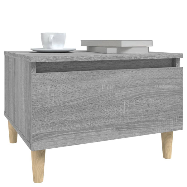 Grauer Beistelltisch Sonoma Holz