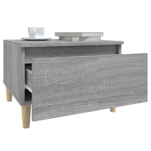 Grauer Beistelltisch Sonoma Holz