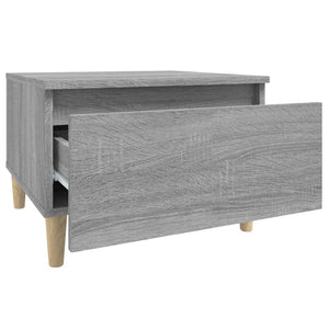 Grauer Beistelltisch Sonoma Holz