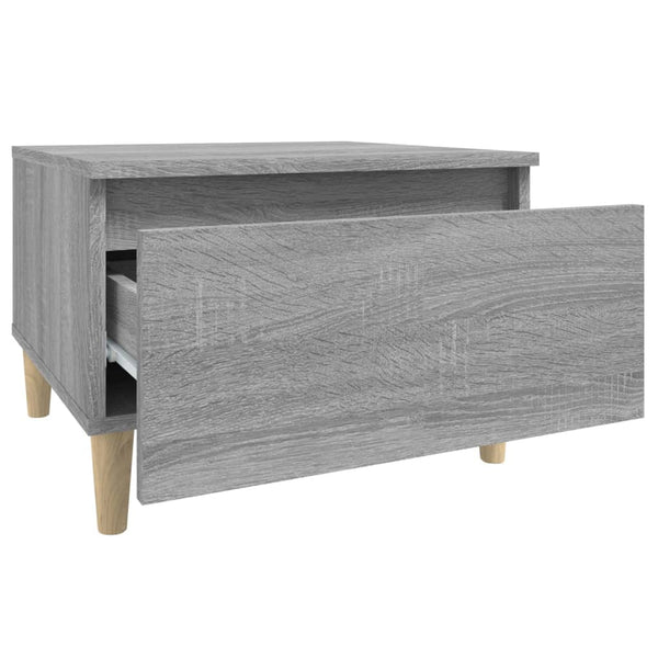 Grauer Beistelltisch Sonoma Holz
