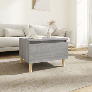Grauer Beistelltisch Sonoma Holz
