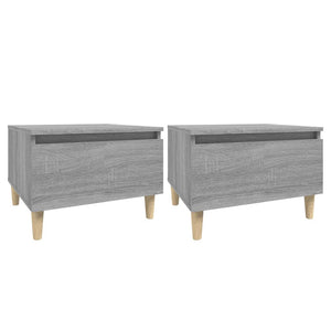 Beistelltische 2er Set Grau Sonoma