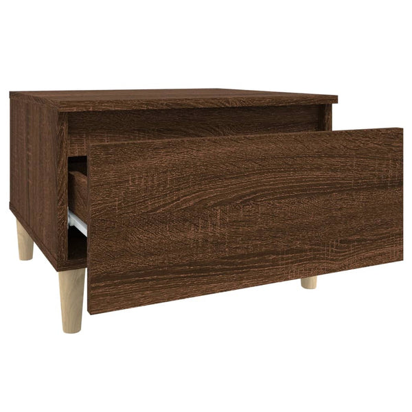 2er Set Beistelltische Braun Eiche