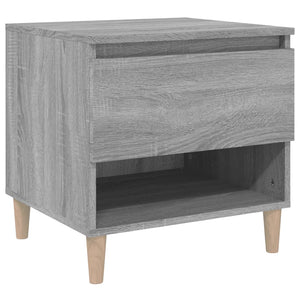 Grauer Nachttisch Sonoma, 50 cm