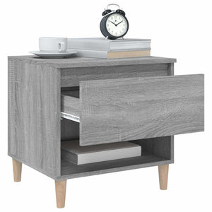 Grauer Nachttisch Sonoma, 50 cm