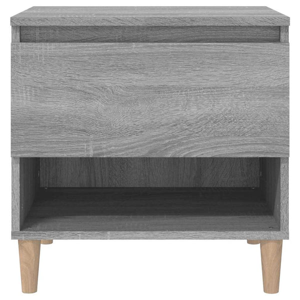 Grauer Nachttisch Sonoma, 50 cm