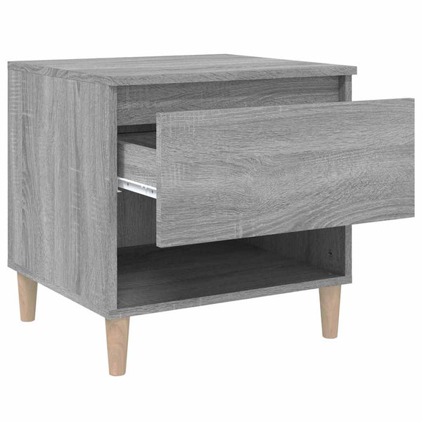 Grauer Nachttisch Sonoma, 50 cm
