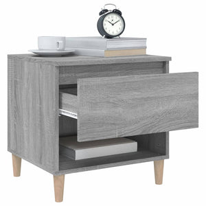 Nachttische 2er Set, Grau Sonoma