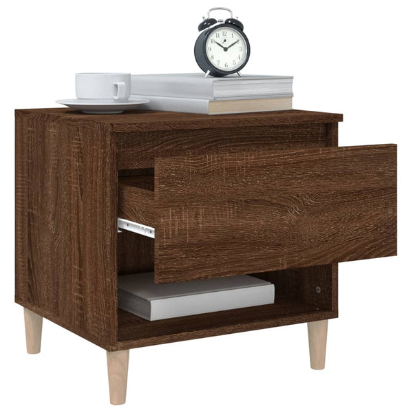 Nachttisch Braun Eichen-Optik 50 cm