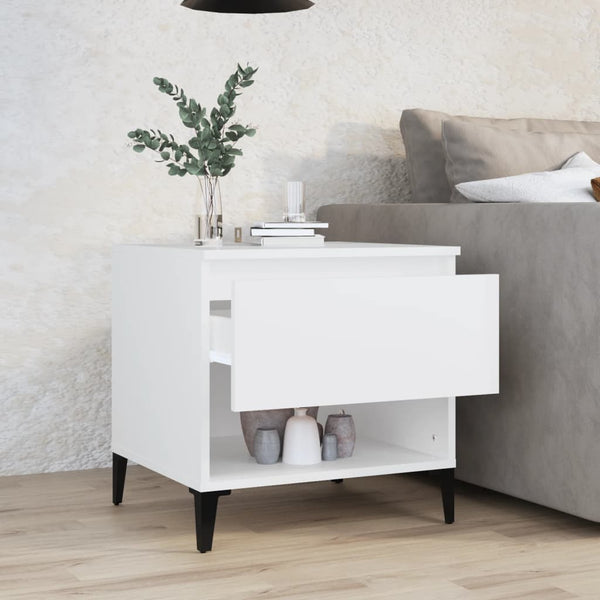Weißer Beistelltisch 50x50 cm