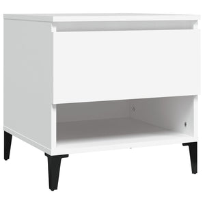 Beistelltische 2er Set, Weiß, 50 cm