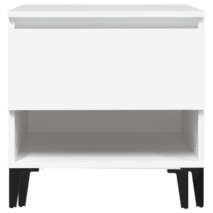 Beistelltische 2er Set, Weiß, 50 cm