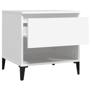 Beistelltische 2er Set, Weiß, 50 cm