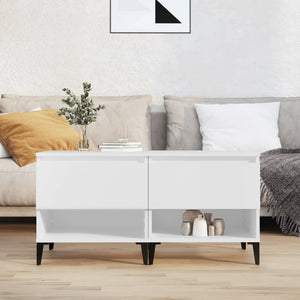 Beistelltische 2er Set, Weiß, 50 cm