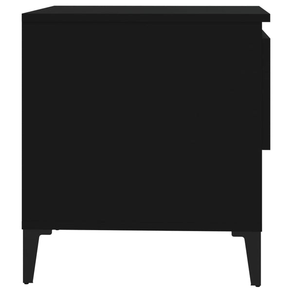 Schwarzer Beistelltisch 50x50 cm