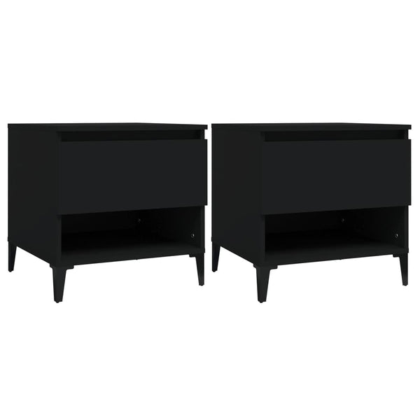 Beistelltische 2er Set Schwarz