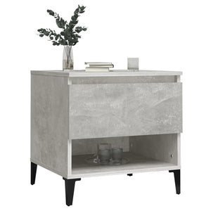 Betongraue Beistelltische, 2er-Set