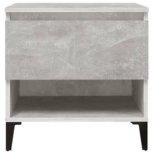 Betongraue Beistelltische, 2er-Set