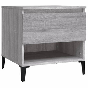 Grauer Beistelltisch Sonoma Holz 50x46x50cm