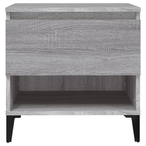 Grauer Beistelltisch Sonoma Holz 50x46x50cm