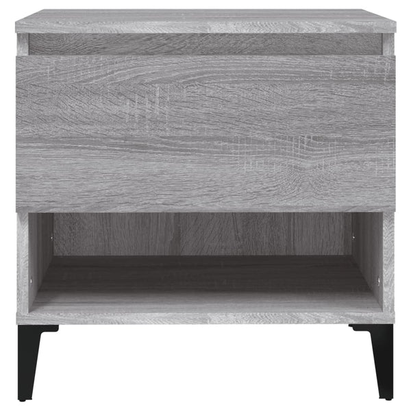 Grauer Beistelltisch Sonoma Holz 50x46x50cm