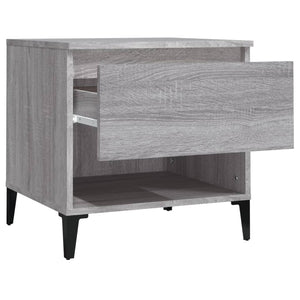 Grauer Beistelltisch Sonoma Holz 50x46x50cm