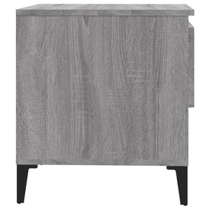 Grauer Beistelltisch Sonoma Holz 50x46x50cm
