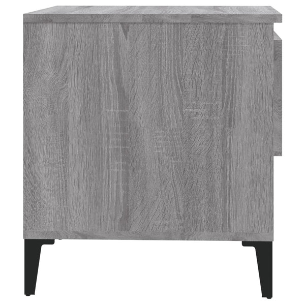 Grauer Beistelltisch Sonoma Holz 50x46x50cm