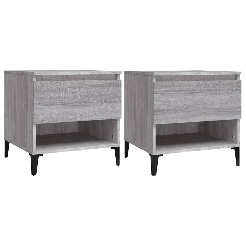 Beistelltische 2er Set Grau Sonoma