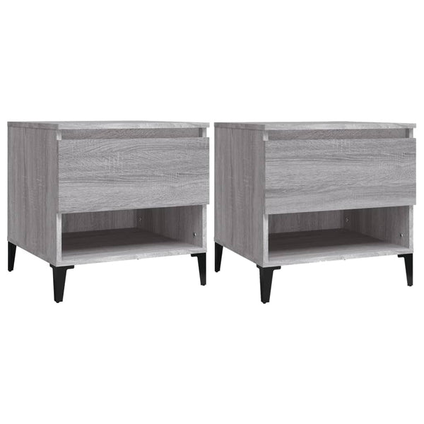 Beistelltische 2er Set Grau Sonoma